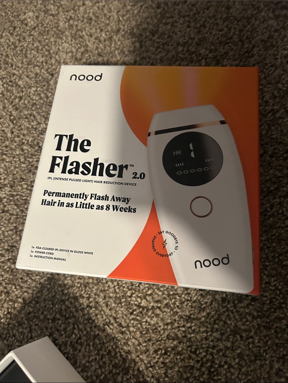 The Flasher 2.0 IPL Hair Reduction Device — Nood White